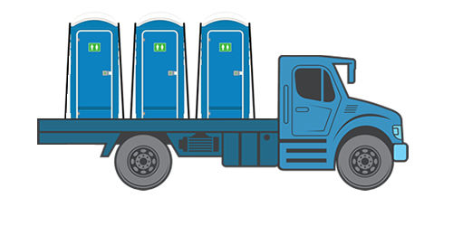 Professional porta potty delivery service in Bakersfield, CA with clean, well-maintained portable toilets